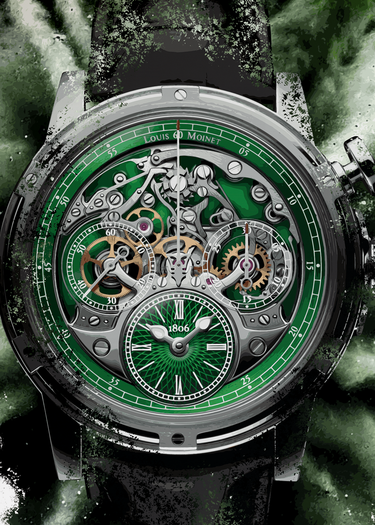 Memoris Ref. LM-54.70.35 Watch Art Print Poster