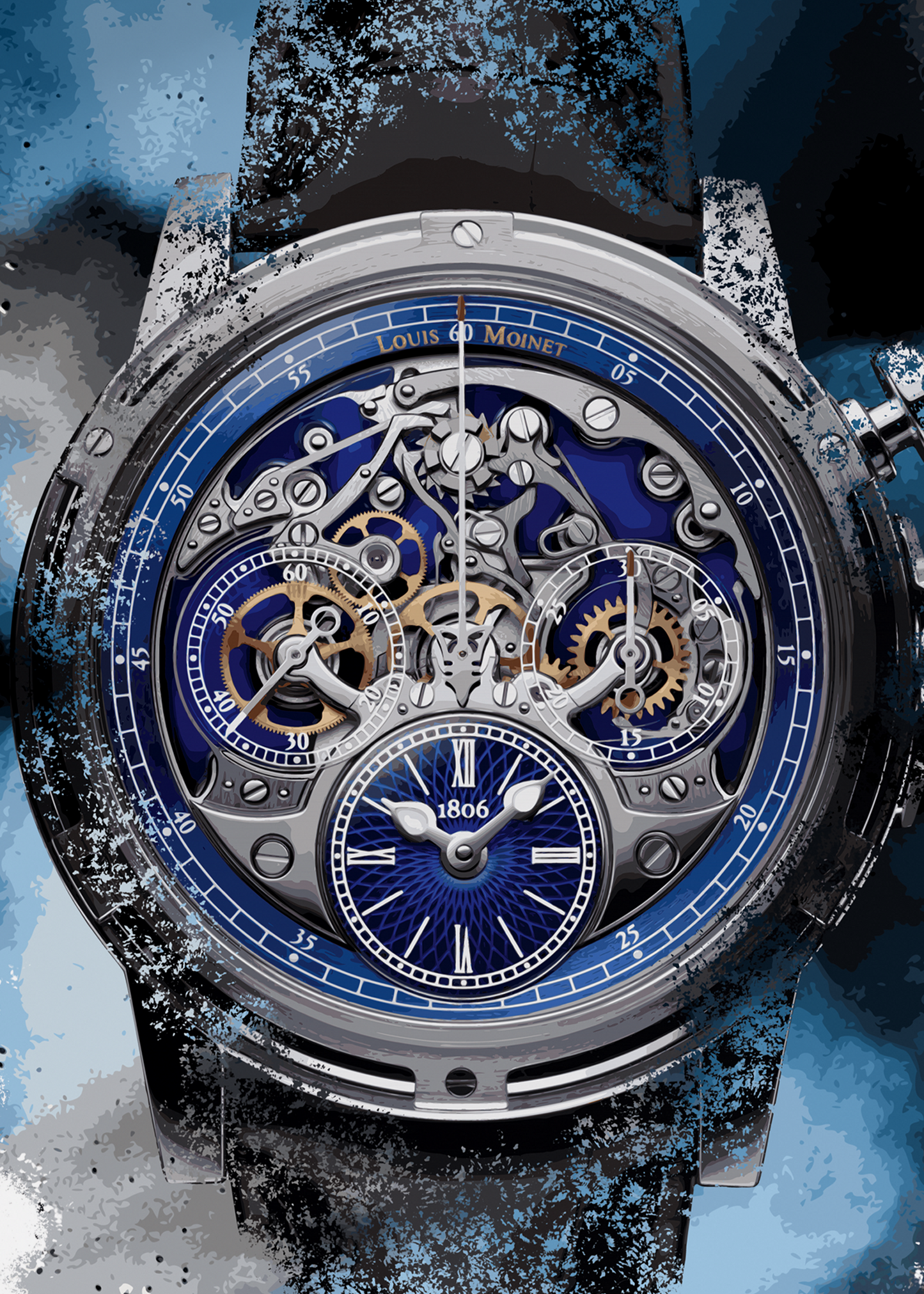 Memoris Ref. LM-54.70.25 Watch Art Print Poster