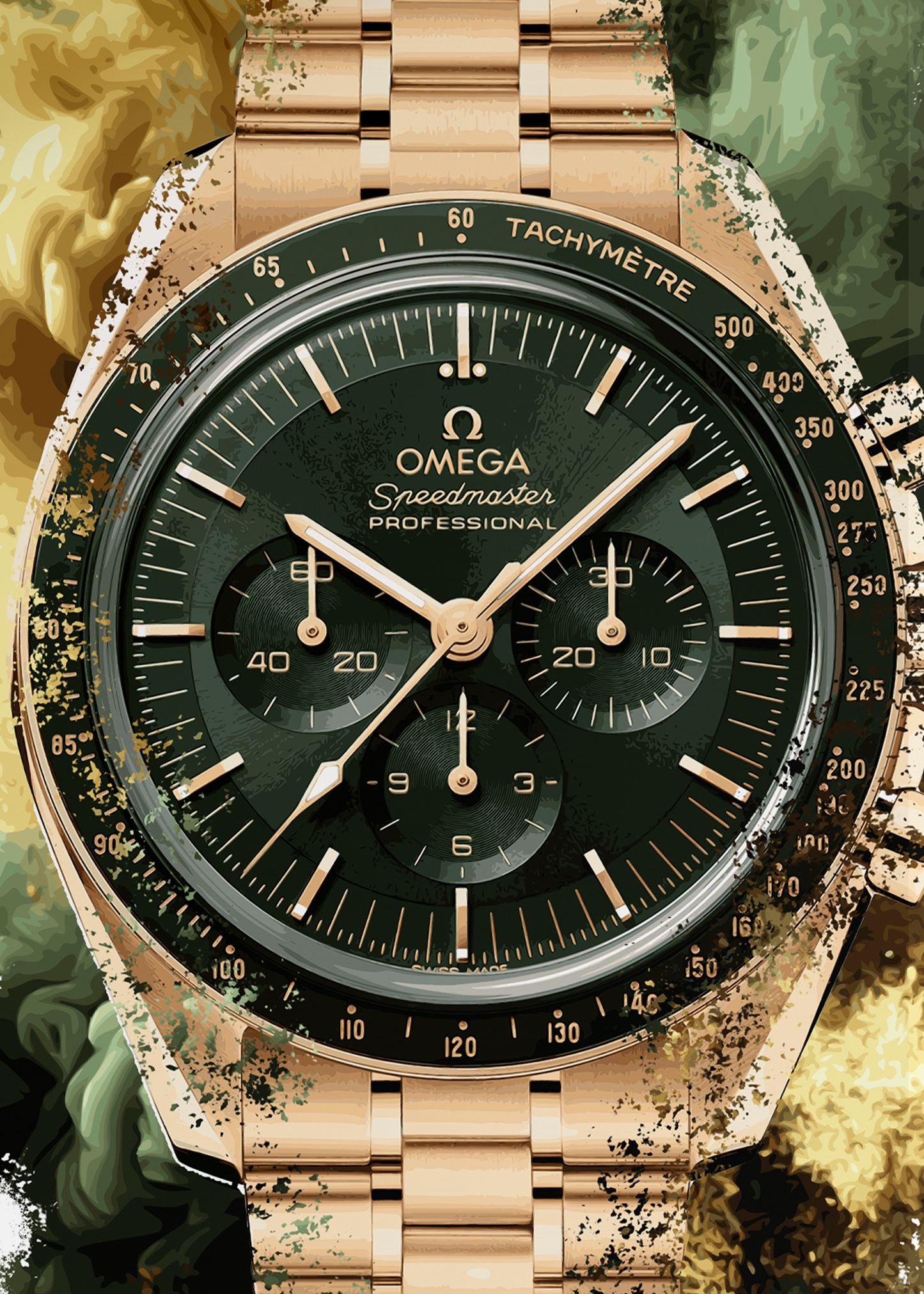 Speedmaster Moonwatch Ref. 310.60.42.50.10.001 Watch Art Print Poster