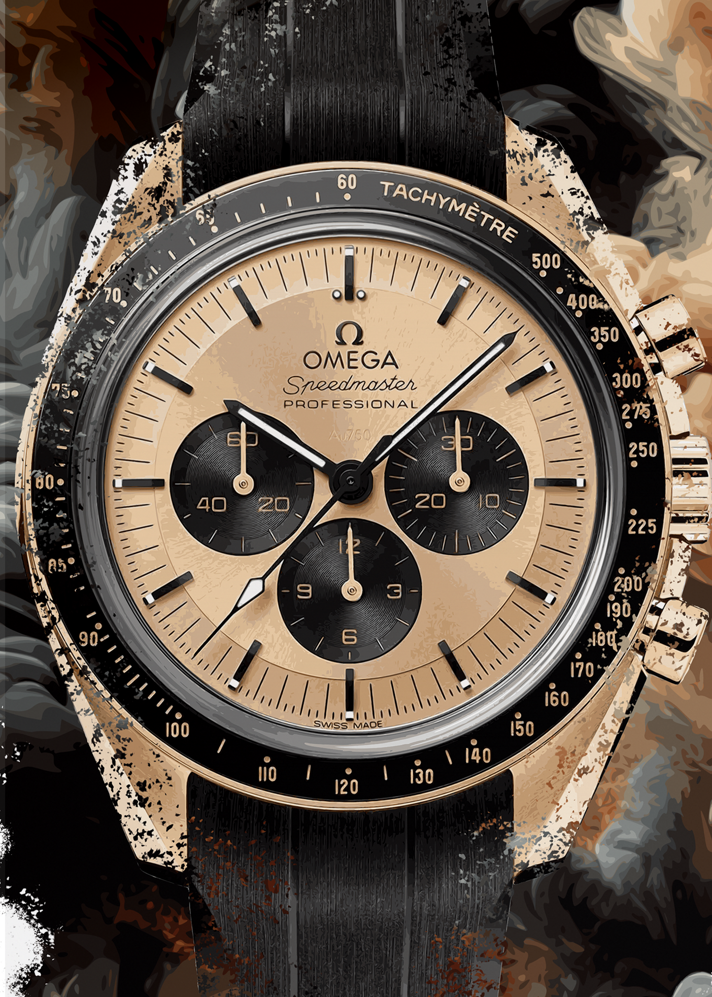 Speedmaster Moonwatch Ref. 310.62.42.50.99.001 Watch Art Print Poster