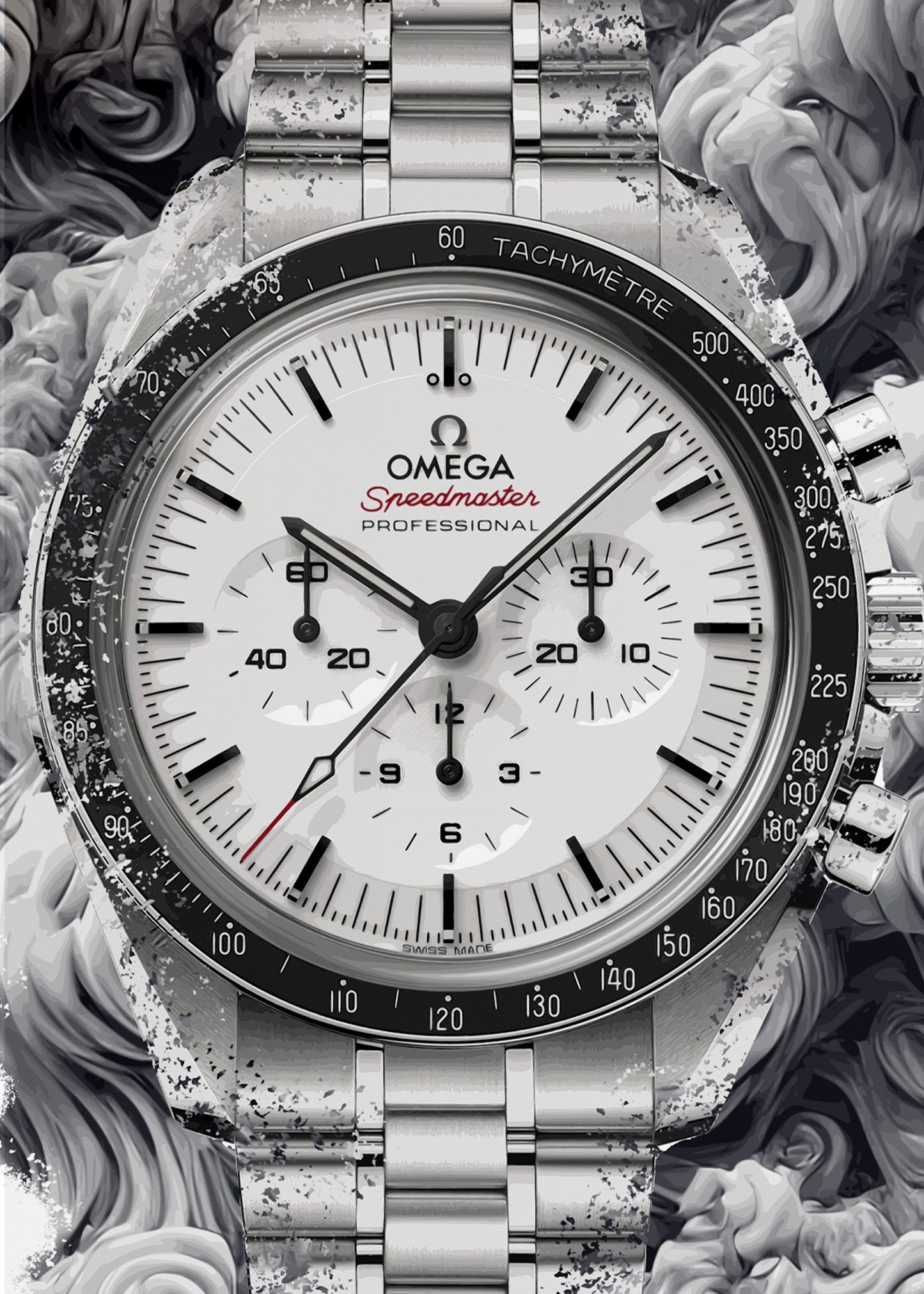 Speedmaster Moonwatch Ref. 310.30.42.50.04.001 Watch Art Print Poster
