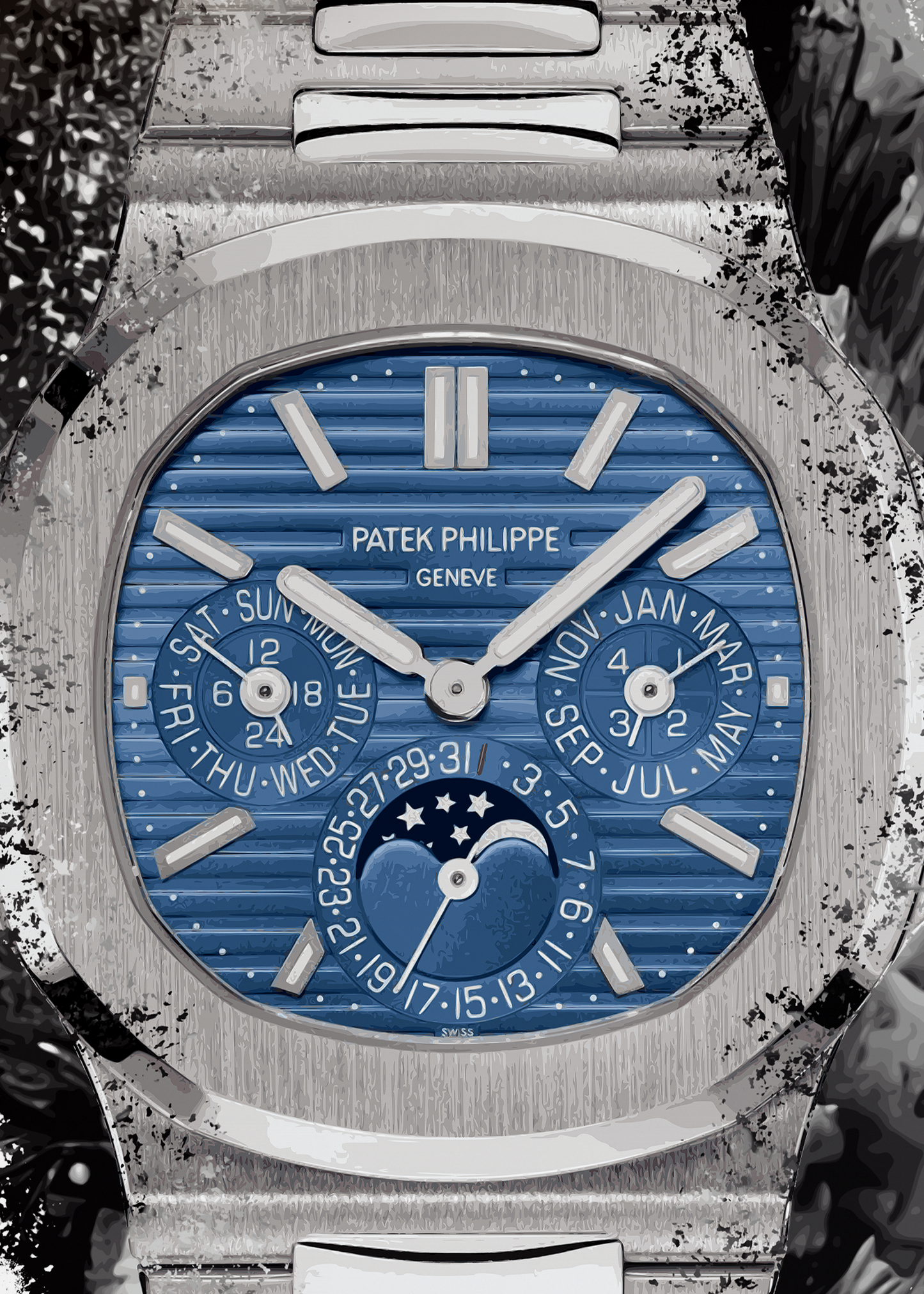 Nautilus Ref. 5740/1G Watch Art Print Poster