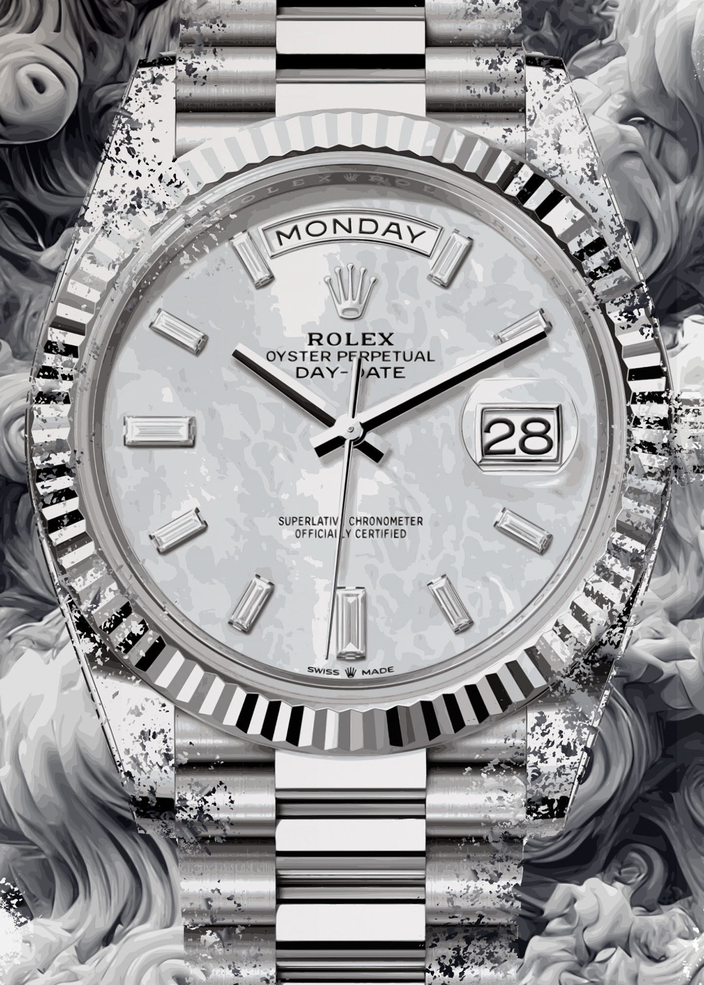 Day-Date 40 Ref. 228239 Watch Art Print Poster
