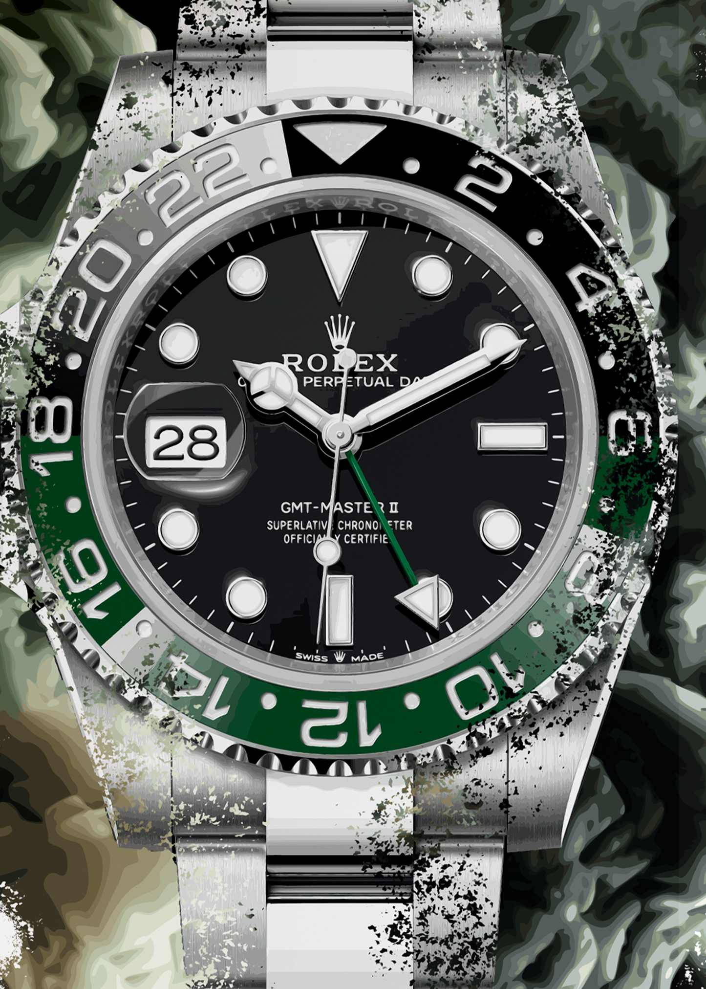 GMT-Master II Ref. 126720VTNR Watch Art Print Poster