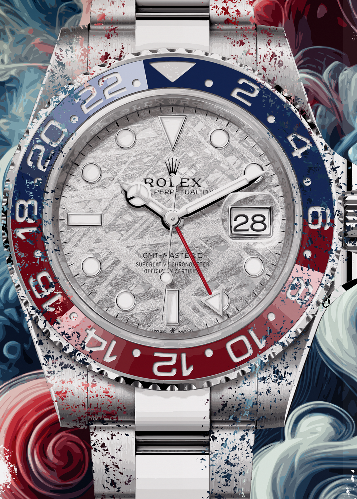 GMT-Master II Ref. 126719BLRO Watch Art Print Poster