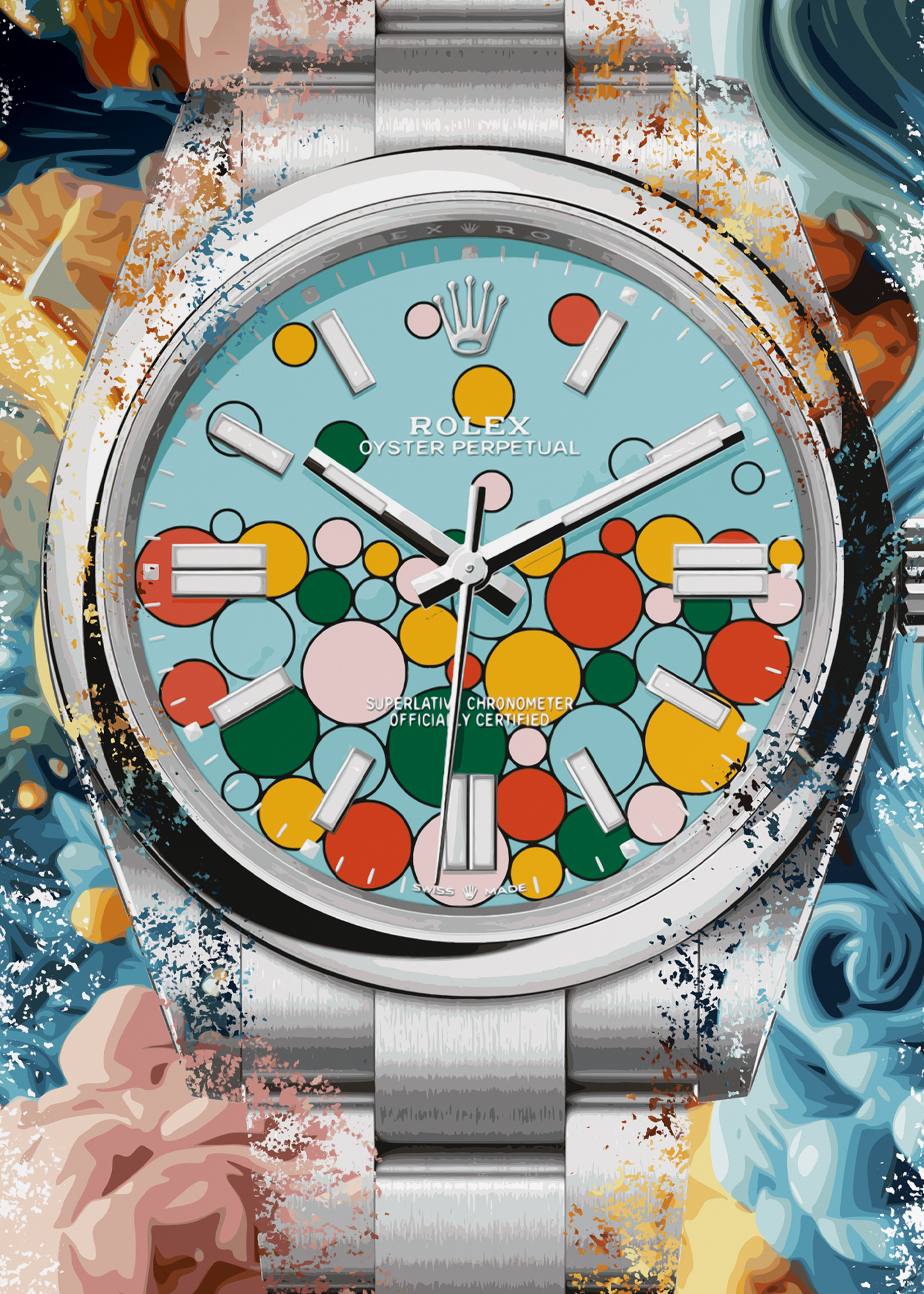Oyster Perpetual Ref. 124300 Watch Art Print Poster