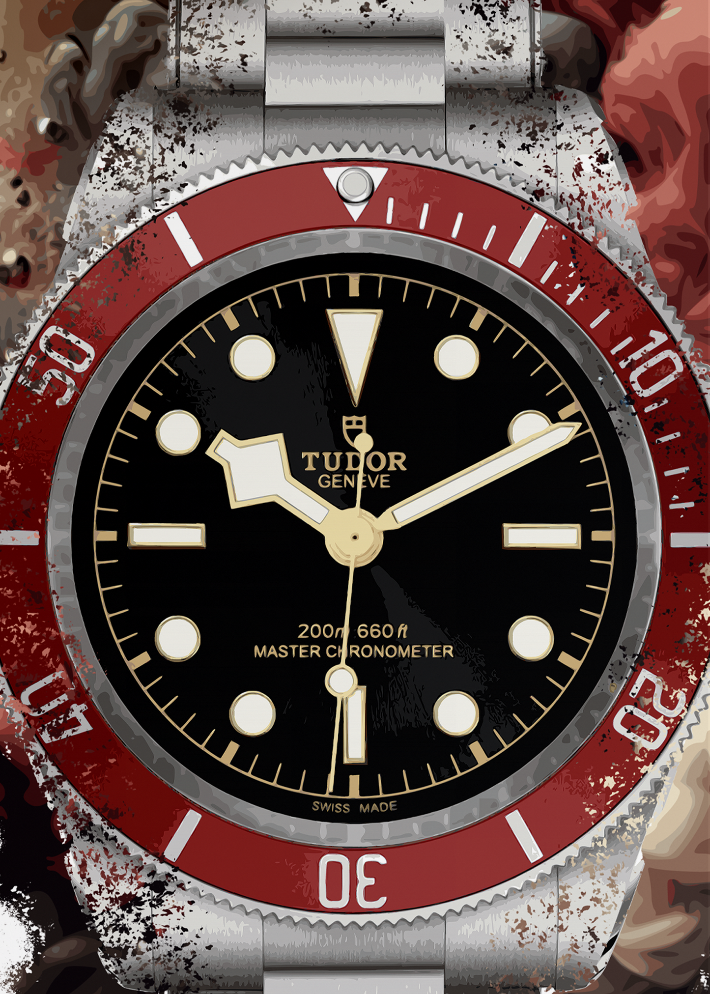 Black Bay Ref. M7941A1A0RU-0001 Watch Art Print Poster