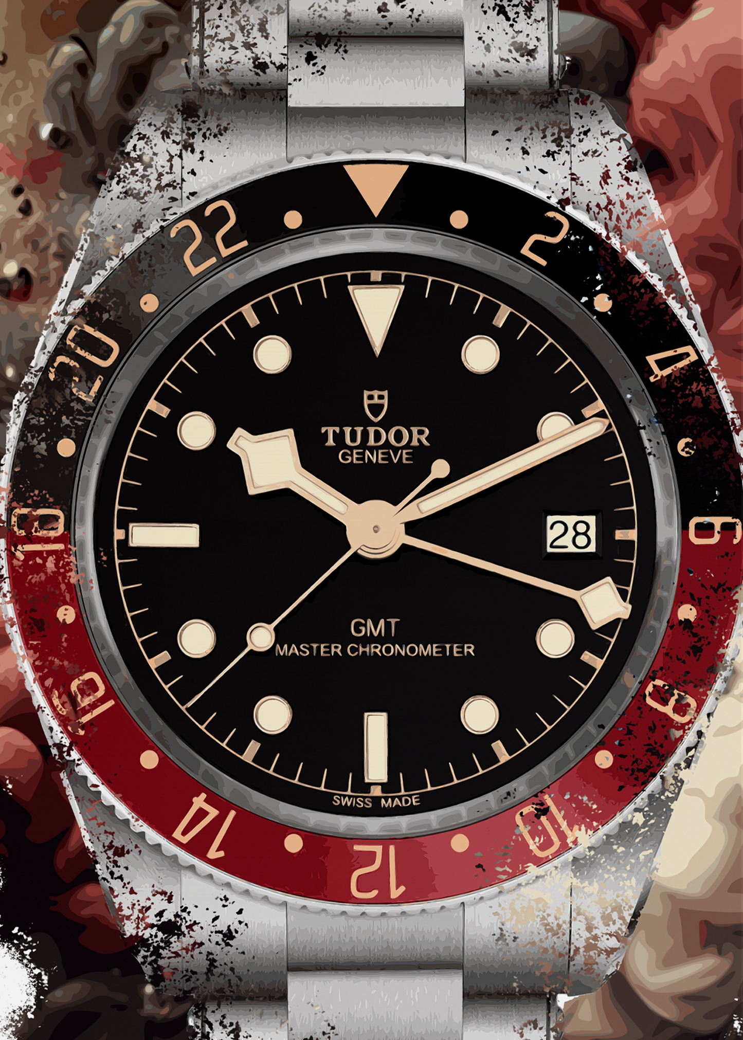 Black Bay 58 GMT Ref. M7939G1A0NRU-0001 Watch Art Print Poster