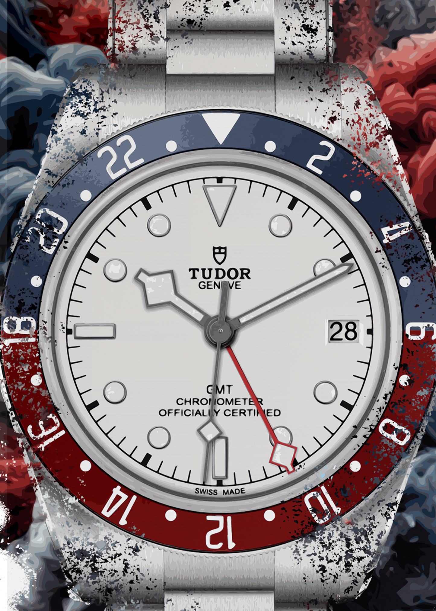 Black Bay GMT Ref. M79830RB-0010 Watch Art Print Poster
