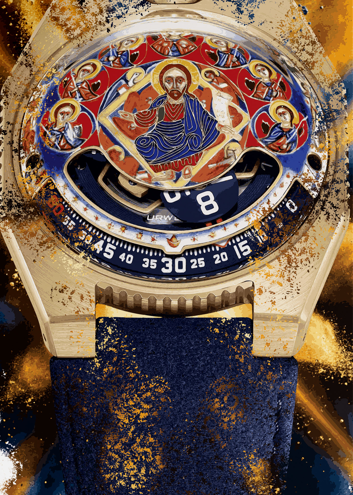 UR-100V Time and Culture III Watch Art Print Poster