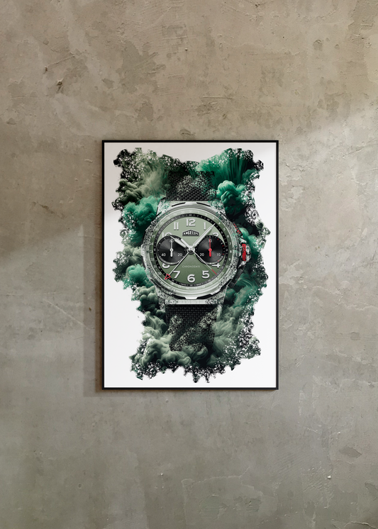 Chronodate Titanium Green Ref. 0CDZF.F01A.K009B Watch Art Print Poster