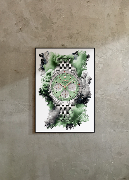 Navitimer B01 Chronograph Ref. AB0139211L1A1 Watch Art Print Poster