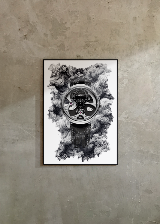 Insight Micro-rotor Natural Titanium Ref. MON00376 Watch Art Print Poster