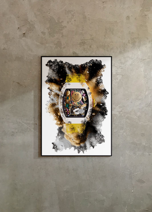 RM 88 Tourbillon Smiley Watch Art Print Poster