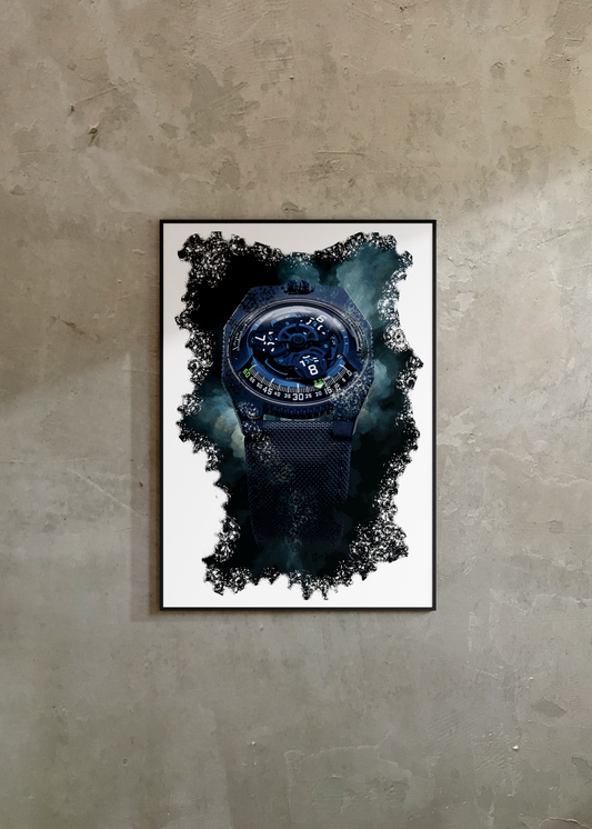 UR-100V Blue Watch Art Print Poster