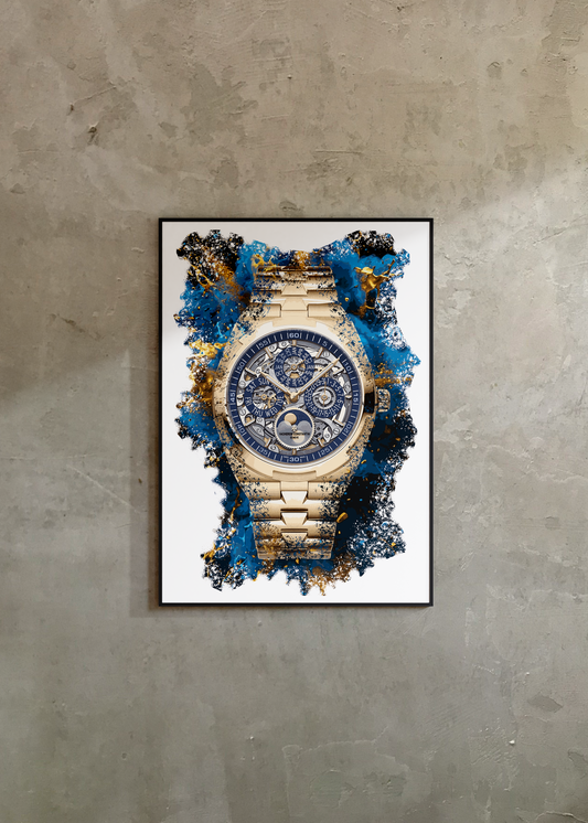 Overseas Perpetual Calendar Ultra-Thin Skeleton Ref. 4300V/120R-B642 Watch Art Print Poster