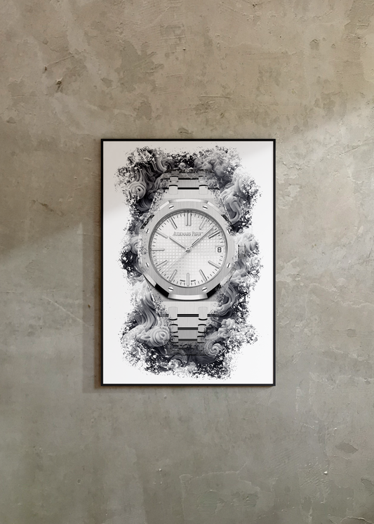 Royal Oak Ref. 15510ST.OO.1320ST.08 Watch Art Print Poster