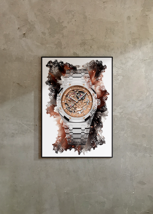 Royal Oak Ref. 15407ST.OO.1220ST.02 Watch Art Print Poster