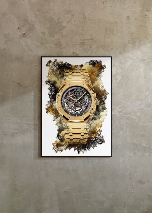 Royal Oak Ref. 15407BA.OO.1220BA.01 Watch Art Print Poster