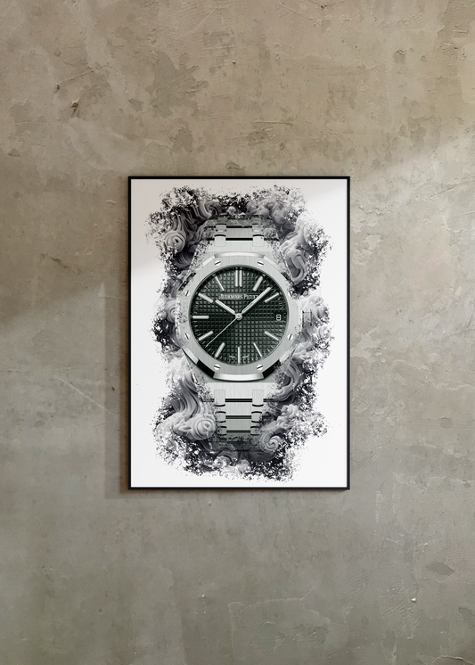Royal Oak Ref. 15510ST.OO.1320ST.09 Watch Art Print Poster