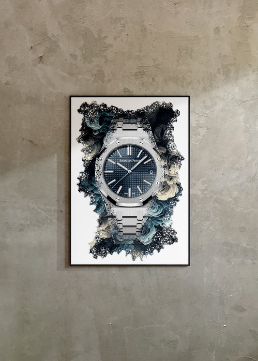 Royal Oak Ref. 15510ST.OO.1320ST.06 Watch Art Print Poster