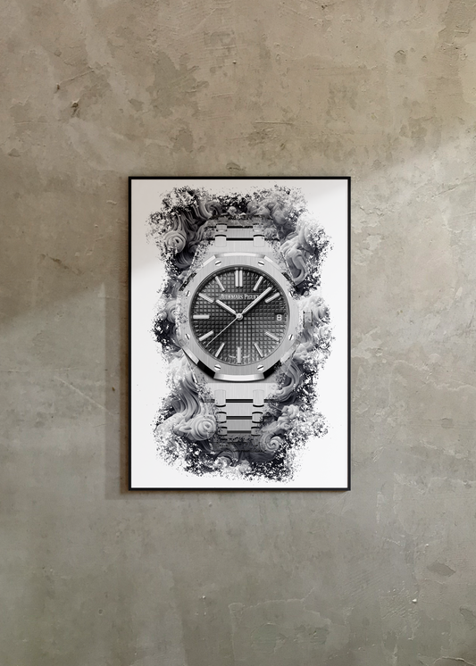 Royal Oak Ref. 15510ST.OO.1320ST.10 Watch Art Print Poster