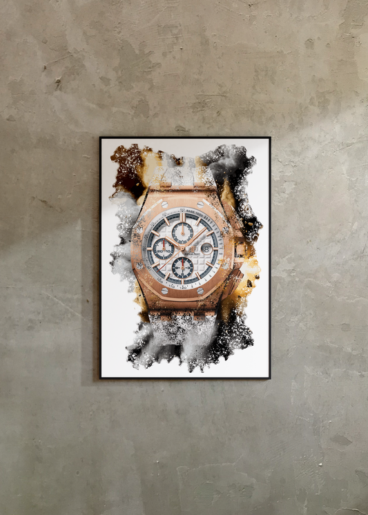 Royal Oak Offshore CHRONOGRAPH SUMMER EDITION 2017 Ref. 26408OR.OO.A010CA.01 Watch Art Print Poster