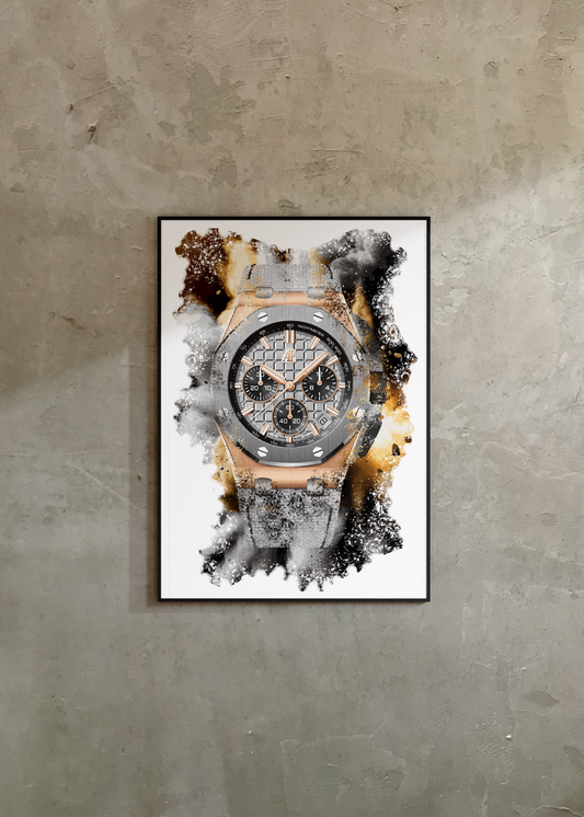 Royal Oak Offshore Selfwinding Chronograph Ref. 26420OI.OO.A015VE.01 Watch Art Print Poster