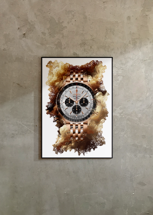 Navitimer B01 Chronograph Ref. RB0137241G1R1 Watch Art Print Poster