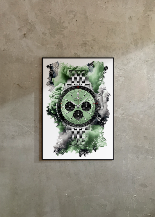 Navitimer B01 Chronograph Ref. AB0138241L1A1 Watch Art Print Poster