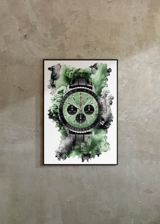 Navitimer B01 Chronograph Ref. AB0138241L1P1 Watch Art Print Poster