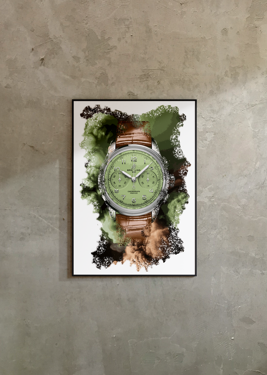 Premier B09 Chronograph Ref. AB0930D31L1P1 Watch Art Print Poster