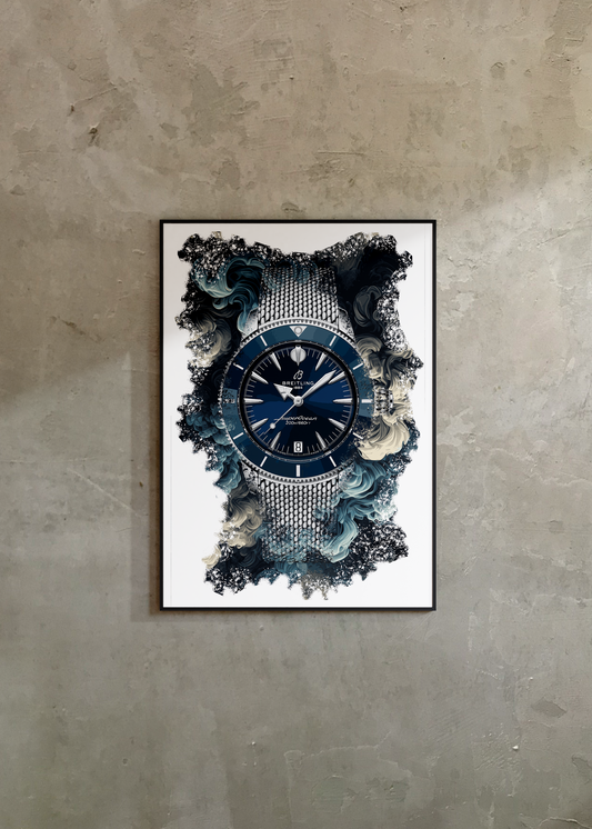 Superocean Heritage Automatic Ref. A10390161C1A1 Watch Art Print Poster Watch Art Print Poster