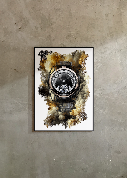 DB28 Tourbillon Rose Gold Ref. DB28TRS8ZN/S Watch Art Print Poster