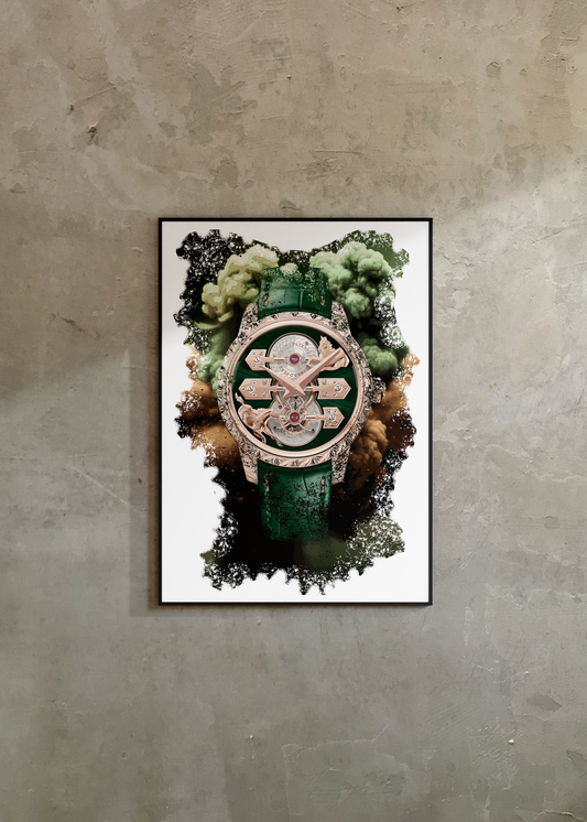 La Esmeralda Tourbillon “A Secret” Eternity Edition Ref. 99274-52-3162-5CC Watch Art Print Poster