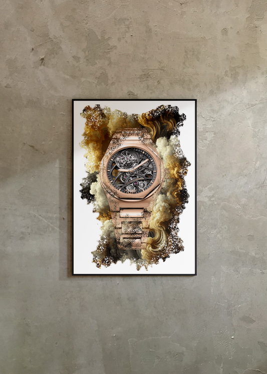 Laureato Flying Tourbillon Skeleton Ref. 99110-52-000-52A Watch Art Print Poster