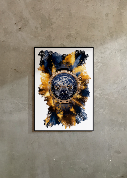 Memoris Red Eclipse Ref.  LM-54.51.21 Watch Art Print Poster