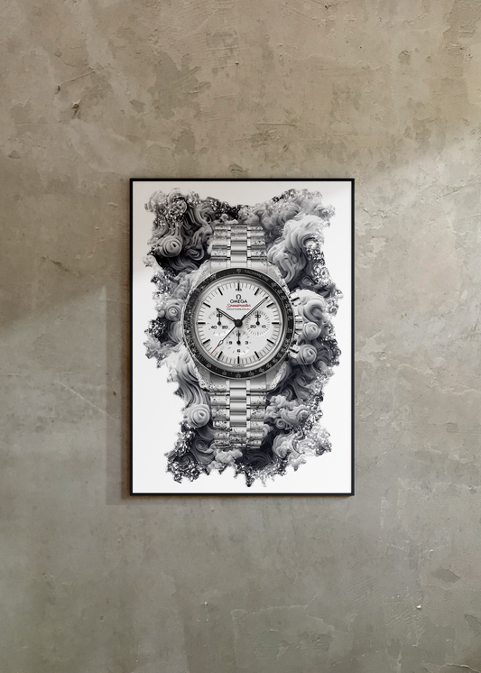 Speedmaster Moonwatch Ref. 310.30.42.50.04.001 Watch Art Print Poster