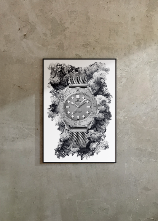 Seamaster Diver Ref. 210.30.42.20.06.002 Watch Art Print Poster