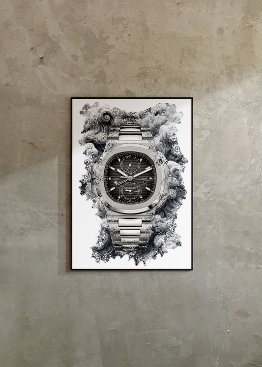 Nautilus Travel Time Ref. 5990/1A-001 Watch Art Print Poster