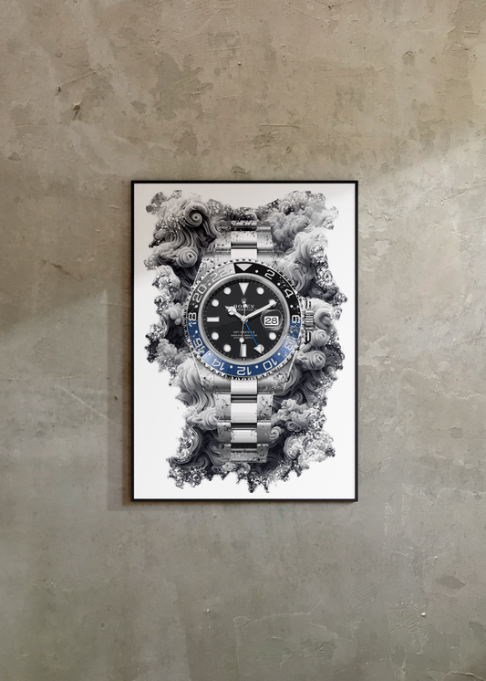 GMT-Master II Ref. 126710BLNR Watch Art Print Poster