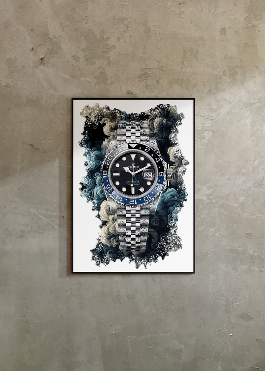 GMT-Master II Ref. 126710BLRO Watch Art Print Poster