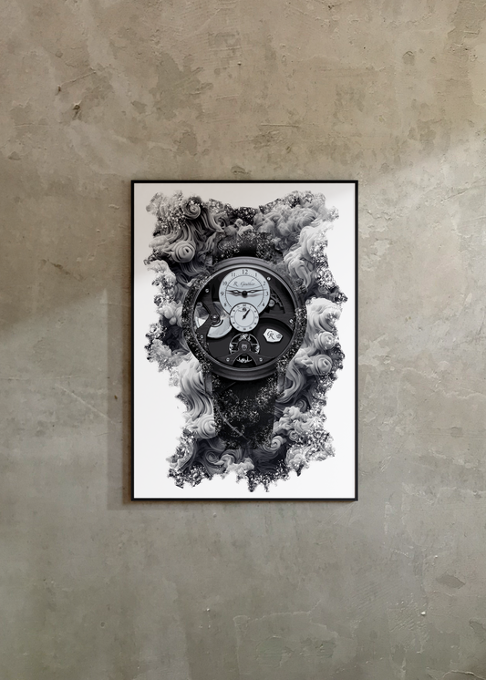 Insight Micro-rotor Black Titanium Ref. MON00380 Watch Art Print Poster