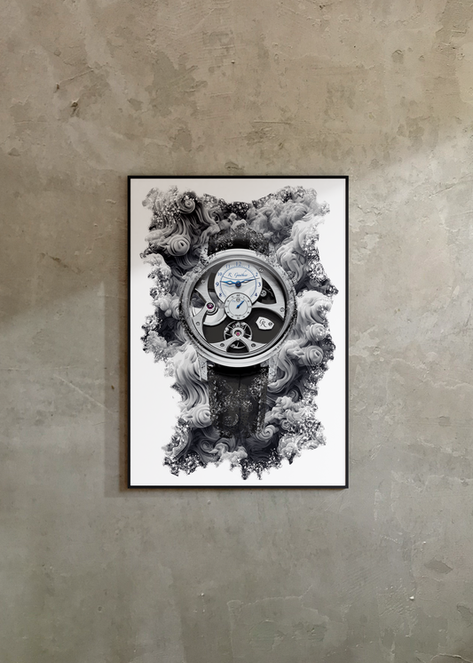Insight Micro-rotor Natural Titanium Ref. MON00375 Watch Art Print Poster