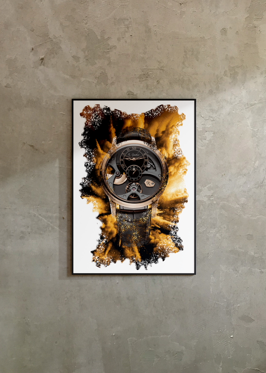 Insight Micro-rotor Red Gold Ref. MON00330 Watch Art Print Poster