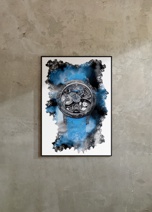 Insight Micro-rotor Squelette Carbonium Ref. MON00385 Watch Art Print Poster