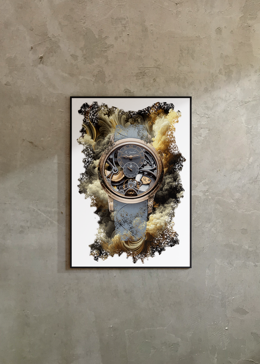 Insight Micro-rotor Squelette Red Gold Ref. MON00331 Watch Art Print Poster