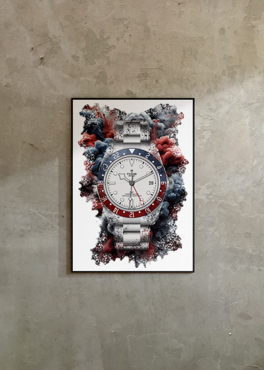 Black Bay GMT Ref. M79830RB-0010 Watch Art Print Poster