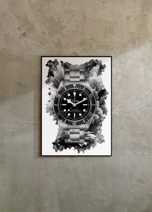 Black Bay Ref. M7941A1A0NU-0001 Watch Art Print Poster