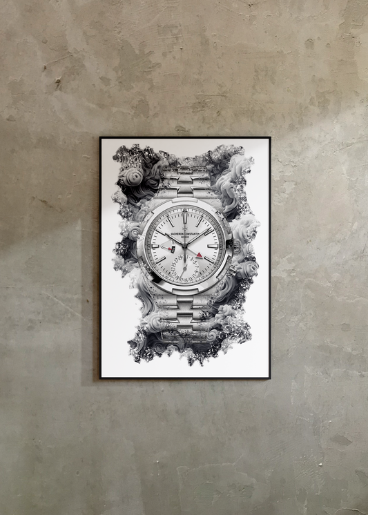 Overseas Dual Time Ref. 7900V/110A-B333 Watch Art Print Poster